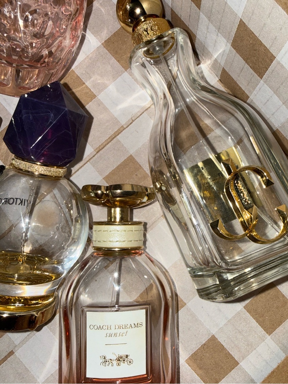 Luxury Empty Perfume Bottle Lot 5 Jimmy Choo Coach Viktor & Rolf Decor crafts - Picture 6 of 9